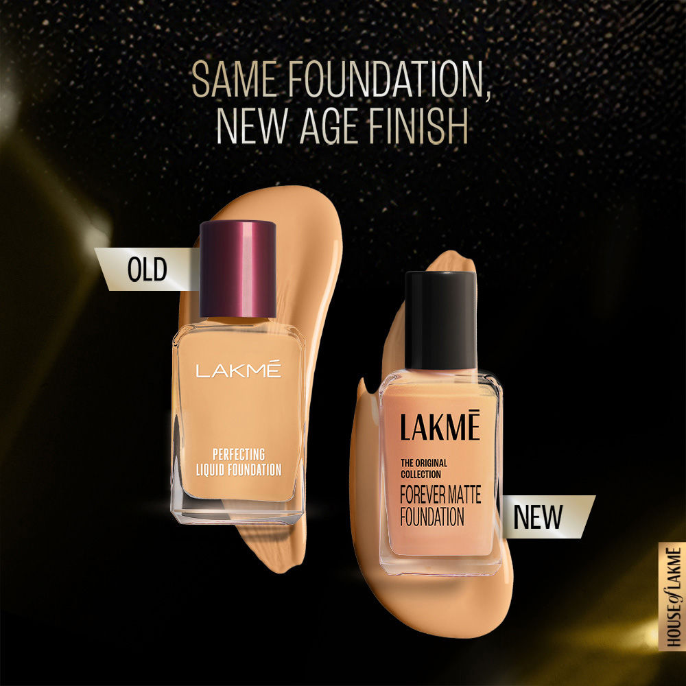 Lakme Forever Matte Foundation For Superior Coverage, Vitamin E, Lightweight & Water-Resist , Beige