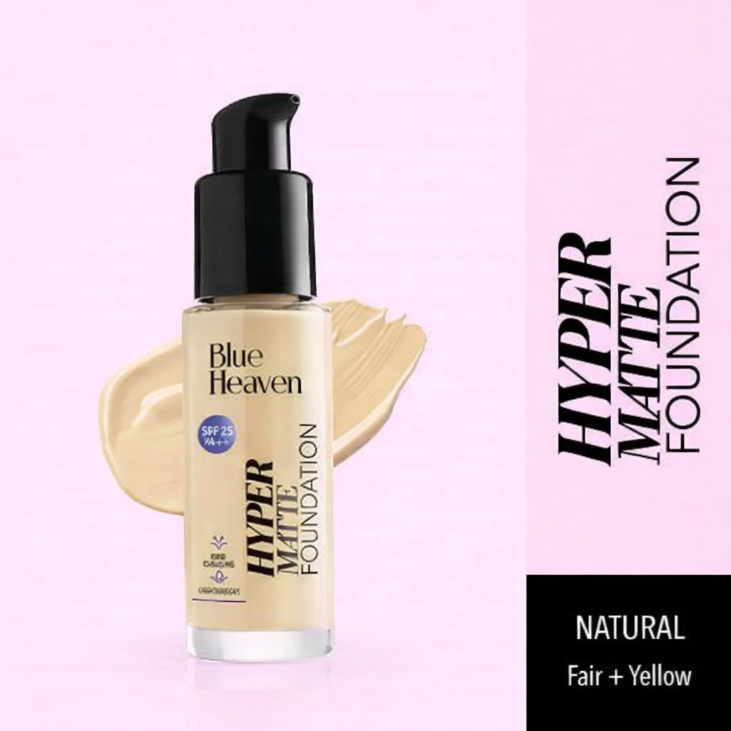 Blue Heaven Hyper Matte Foundation 30Ml Natural104
