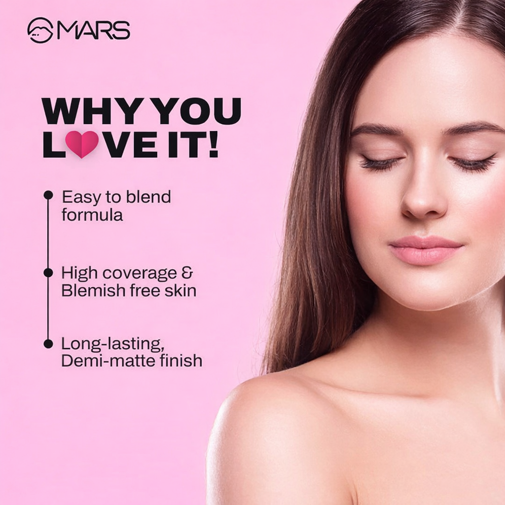 MARS SPF50 High Coverage Liquid Foundation (40ml) (SHADE-05)