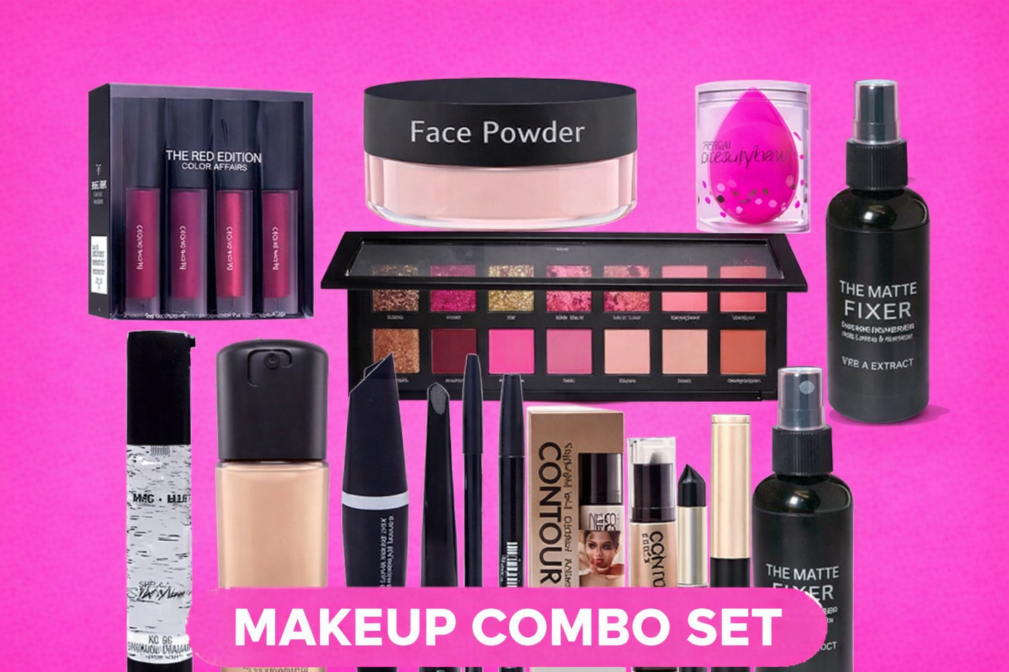 Professional Waterproof Bridal Makeup Combo Kit Set