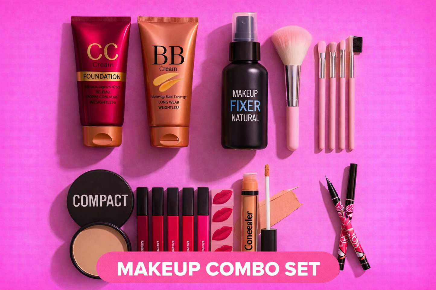 The Glam Wagon Premium Quality Makeup Combo Pack
