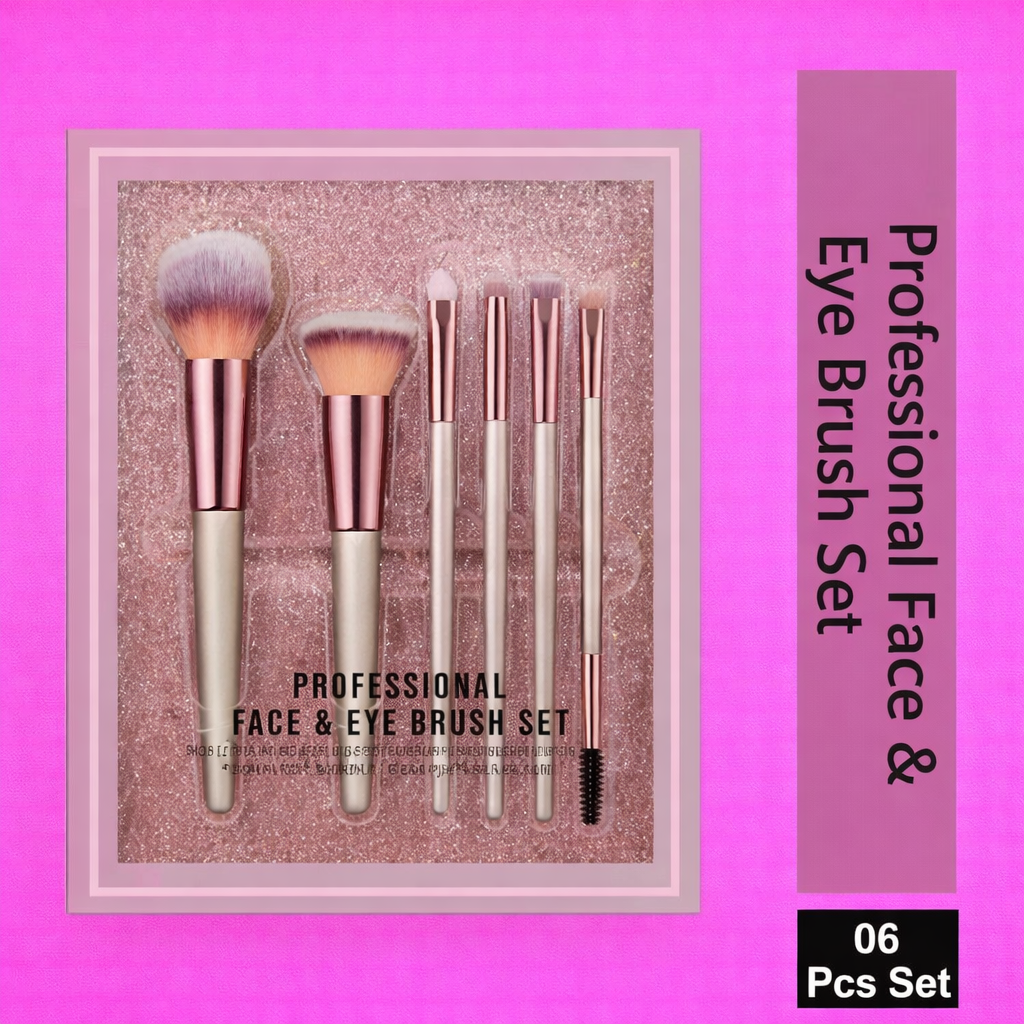 Professional Makeup Brush, Premium Easy To Hold Set of 6
