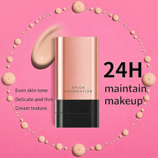 Korean Anti-Wrinkle Foundation Stick, Flawless Eraser Foundation stick with Brush 2 i n 1