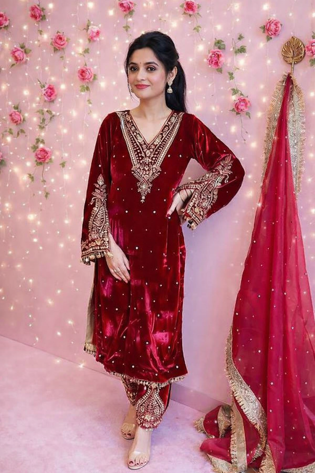 Rajkumari Velvet Suit
