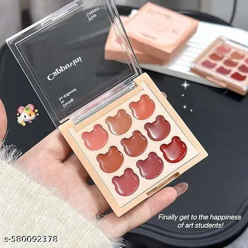 Cappuvini Matte Lipstick Palette | 2 Lipstick Palettes with 18 Total Shades | Nude Brown Pink Red Tones | Soft Pastel to Bold Tones | Korean Kawaii Aesthetic For Women and Teens | Smudge-Proof Lip Tint | Long-Lasting Waterproof Formula