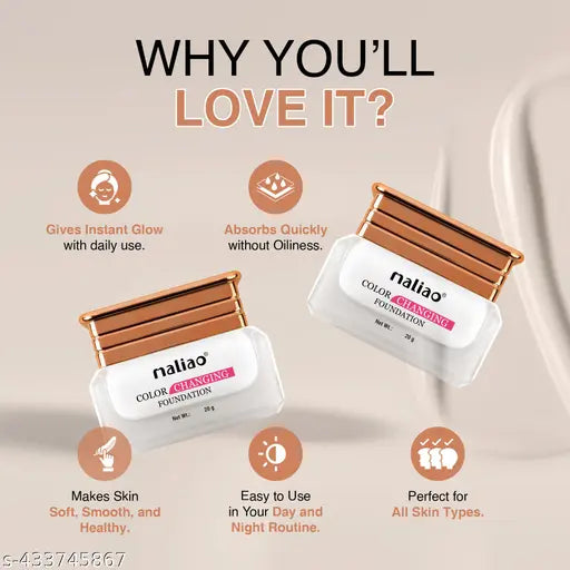 Maliao colour changing waterproof foundation with satin finish