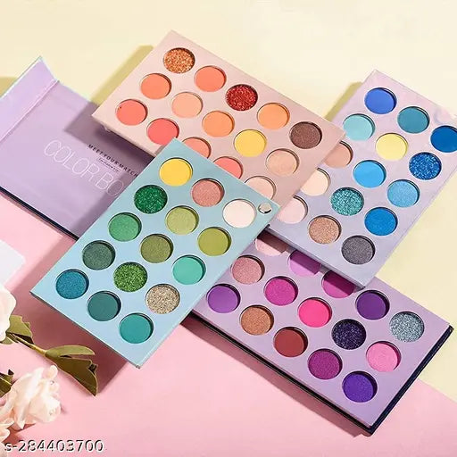 Eyeshadow Palette 60 Colors Mattes And Shimmers High Pigmented Color Board Palette Long Lasting Makeup Palette Blendable Professional Eye Shadow Make Up Eye Cosmetic 60 ml (Multi)