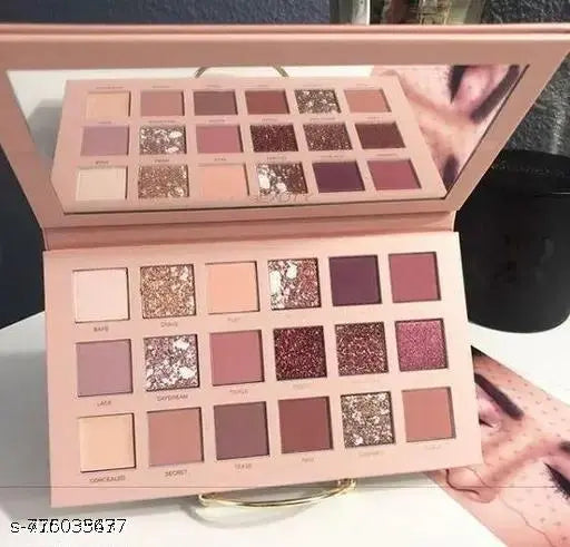 Smietrz nude edition eye-shadow palette with 10pc soft makeup brushes