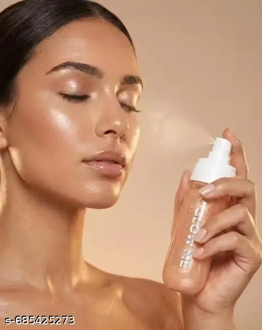 Glam Goddess Glow Me Makeup Fixer – Pearl Glow | Soft Illuminating Finish | Long Stay Makeup Fixer (80ml)