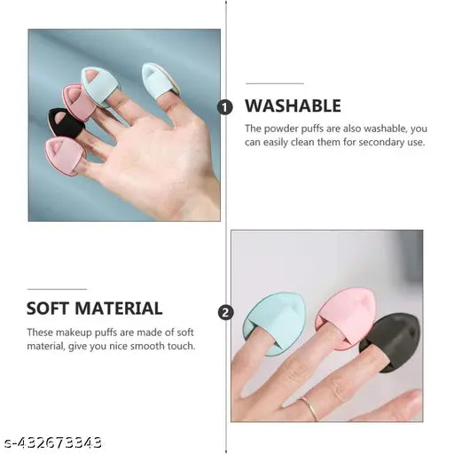 Mini Powder Puff 4 pcs Makeup beauty blender Sponges, Mini Soft Cosmetic Puff, Perfect for Foundation, Cushion, Cream, Concealer