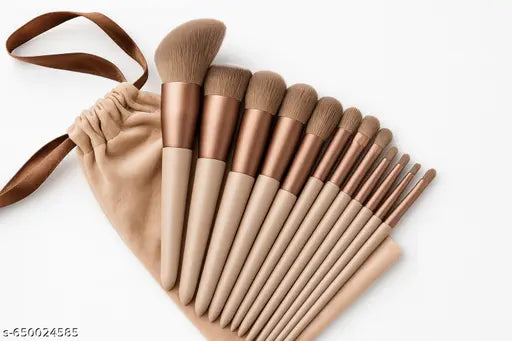 PROFESSIONAL FIX+ MAKEUP BRUSHES PINK COLOUR SET OF 13PCS