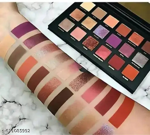 Rose gold eye shadow plate 18 shades with mirror