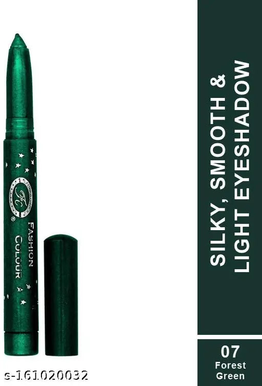 FASHION COLOUR German Eyeshadow | Long-wearing | Easily Blendable Eye Shadow | High Pigmentation | Shimmery lids | Seamless glide | Buildable | Eyeshadow Stick | 1.4 g | Forest Green | Shade 07