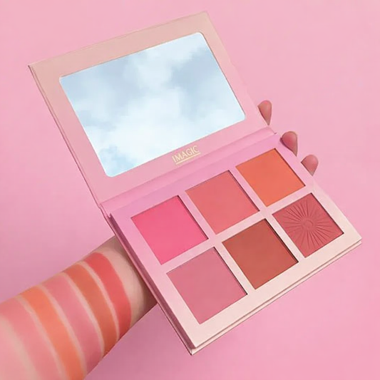 IMAGIC Professional Blush Palette – 6 Shades
