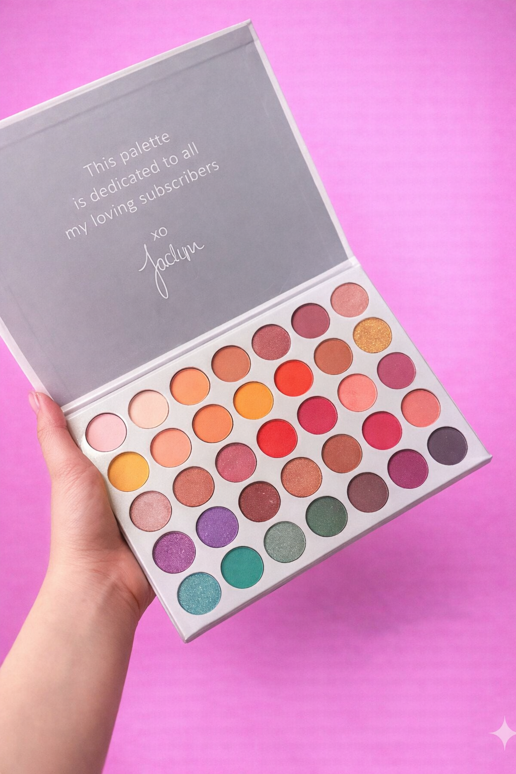 35 Shades Eye Palette - Long-Lasting, Glitter Finish Eyeshadows for Professional