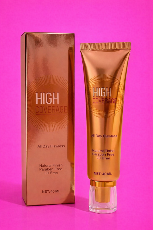 Ultra smooth , waterproof long lasting makeup base high coverage founadtion.