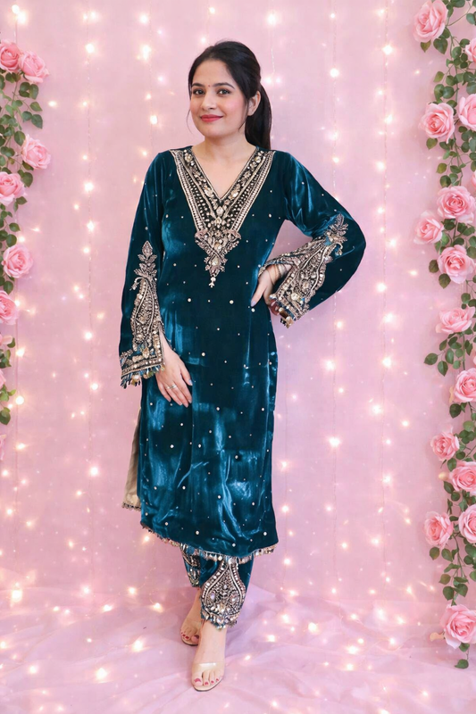 Rajkumari Velvet Suit
