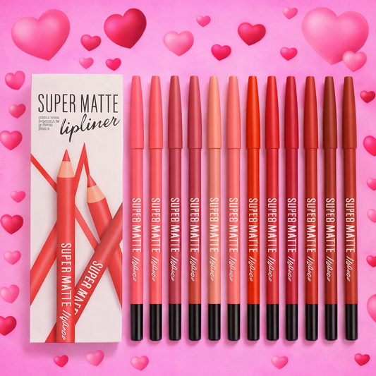 Trending Colour Rendering & Waterproof Long Wearing Smooth Lip & Eye Liner Pack of 12