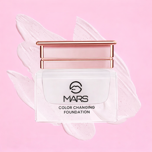 MARS Color Changing Water proof Satin Finish Liquid Foundation (White, 20 ml)
