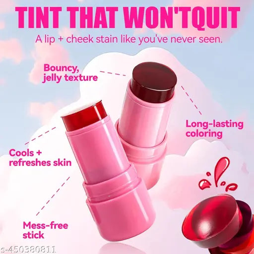 Seven Seas Jelly Blush Tint Jelly Texture | Long Lasting | Mess Free Stick
