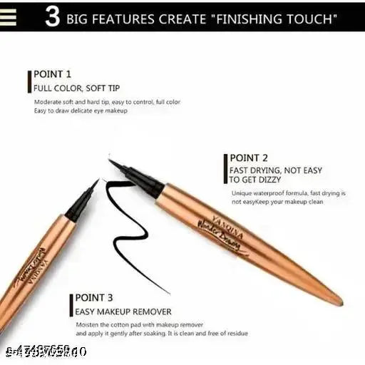 24H BLAK WATERPROOF LIQUID SKETCH EYELINER PACK OF 1