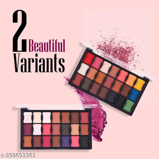 Shryoan Mix & Match Matte Eyeshadow Palette | Highly Pigmented, Easy to Blend, No Fallout, Long Wearing Easy to Blend (Shade 02) (21g)