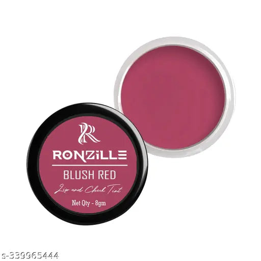 Ronzille Lip & Cheek Tint | Blush with Long Lasting, & Matte Finish Lip Stain Pomegranate  (Pack of: 1, 8g)